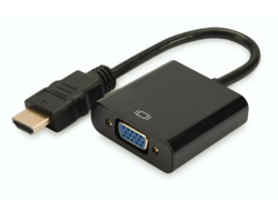 DIGITUS HDMI A auf VGA Converter schwarz - bis HD-15 (VGA) - Mini-Stecker (W) - Schwarz