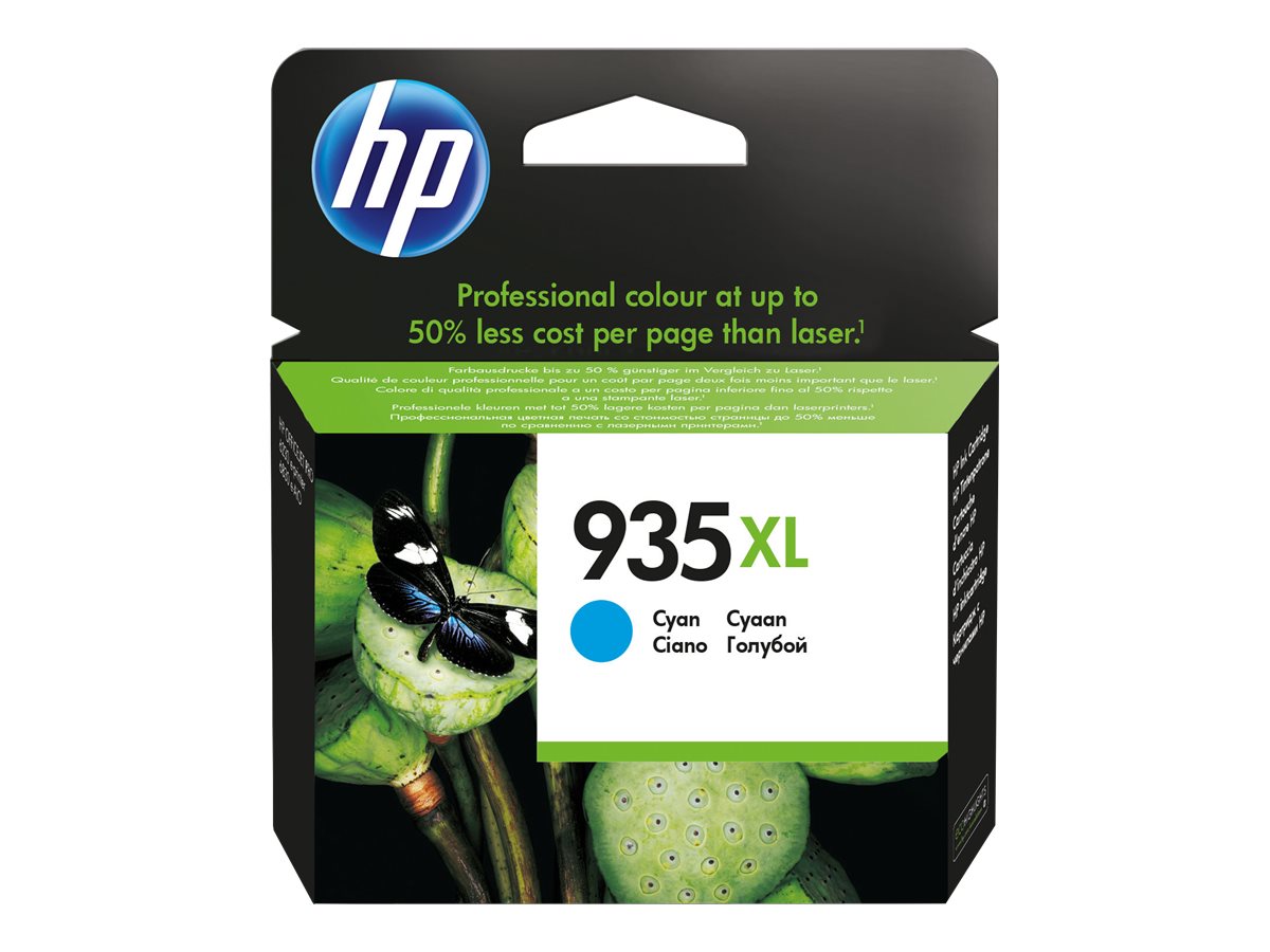 HP 935XL - Hohe Ergiebigkeit - Cyan - Original - Tintenpatrone - für Officejet 6812 - 6815 - 6820; Officejet Pro 6230 - 6230 ePrinter - 6830 - 6835