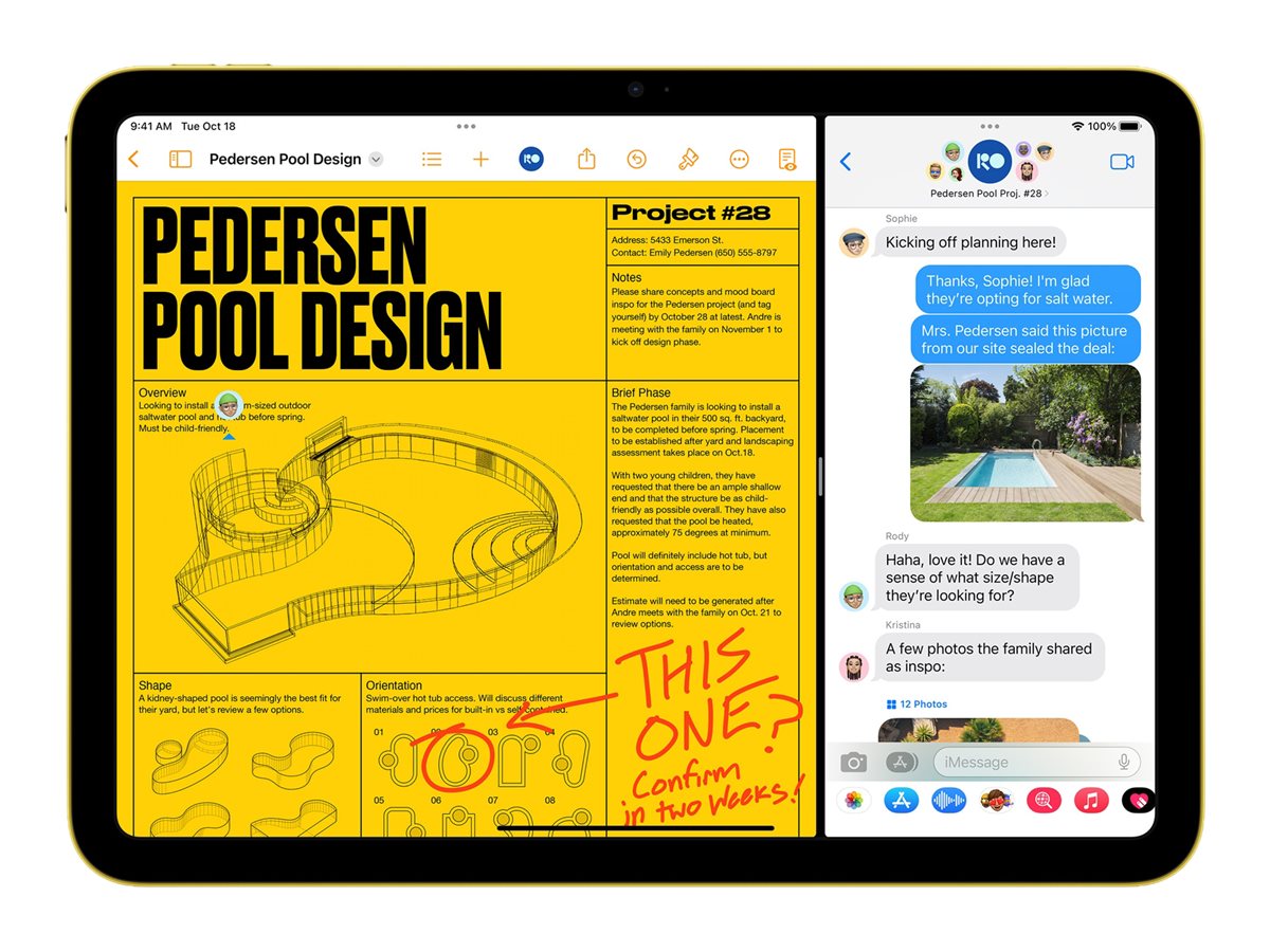 Apple 10.9-inch iPad Wi-Fi - 10. Generation - - IPS (2360 x 1640) - Gelb Apple 10.9-inch iPad Wi-Fi - 10. Generation - - IPS (2360 x 1640) - Gelb