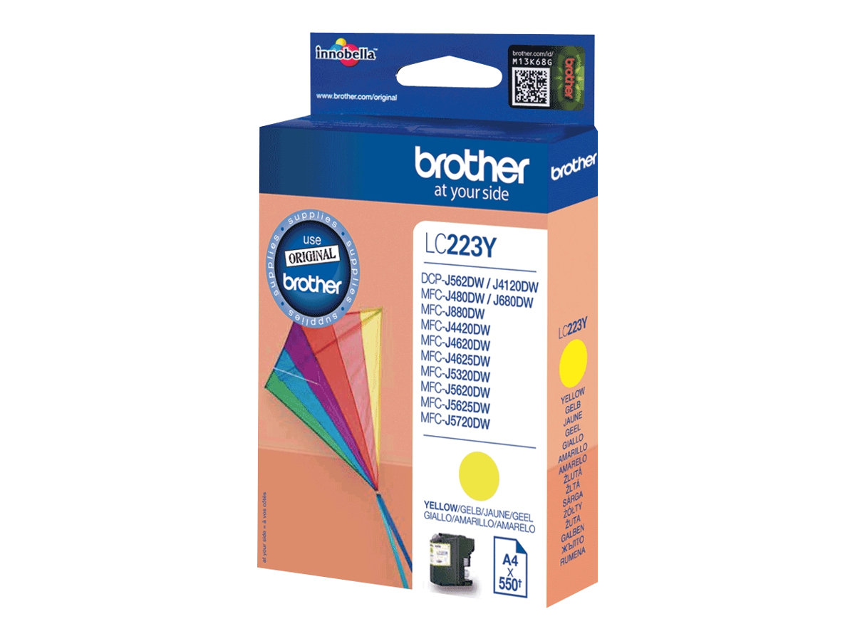 Brother LC223Y - Gelb - Original - Tintenpatrone - für Brother DCP-J4120 - J562 - MFC-J4625 - J480 - J5320 - J680 - J880; Business Smart MFC-J4420 Brother LC223Y - Gelb - Original - Tintenpatrone - für Brother DCP-J4120 - J562 - MFC-J4625 - J480 - J5320 - J680 - J880; Business Smart MFC-J4420
