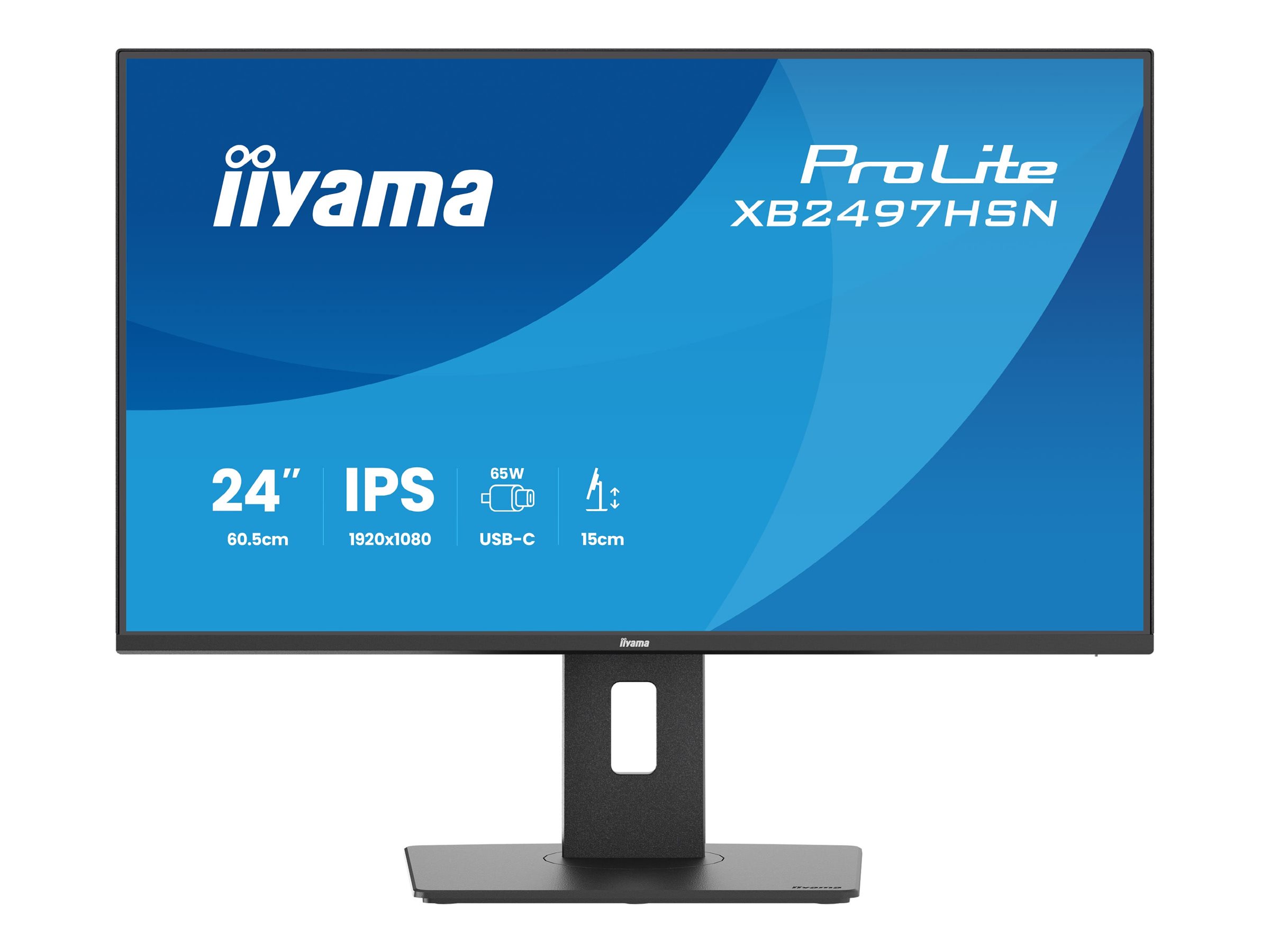Iiyama ProLite XB2497HSN-B1 - LED-Monitor - (23.8" sichtbar) - 1920 x 1080 Full HD (1080p) @ 100 Hz - IPS - 350 cd/m² - 1500:1 - 1 ms - 2xHDMI - 2xDisplayPort - Lautsprecher - Schwarz - Matte Iiyama ProLite XB2497HSN-B1 - LED-Monitor - (23.8" sichtbar) - 1920 x 1080 Full HD (1080p) @ 100 Hz - IPS - 350 cd/m² - 1500:1 - 1 ms - 2xHDMI - 2xDisplayPort - Lautsprecher - Schwarz - Matte