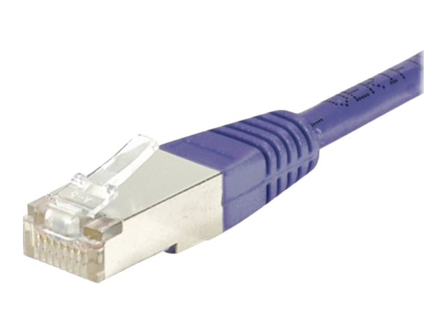 Tecline exertis Connect - Patch-Kabel - RJ-45 (M) zu RJ-45 (M) - 2 m - Foiled Unshielded Twisted Pair (F/UTP) - CAT 6 - geformt - lila