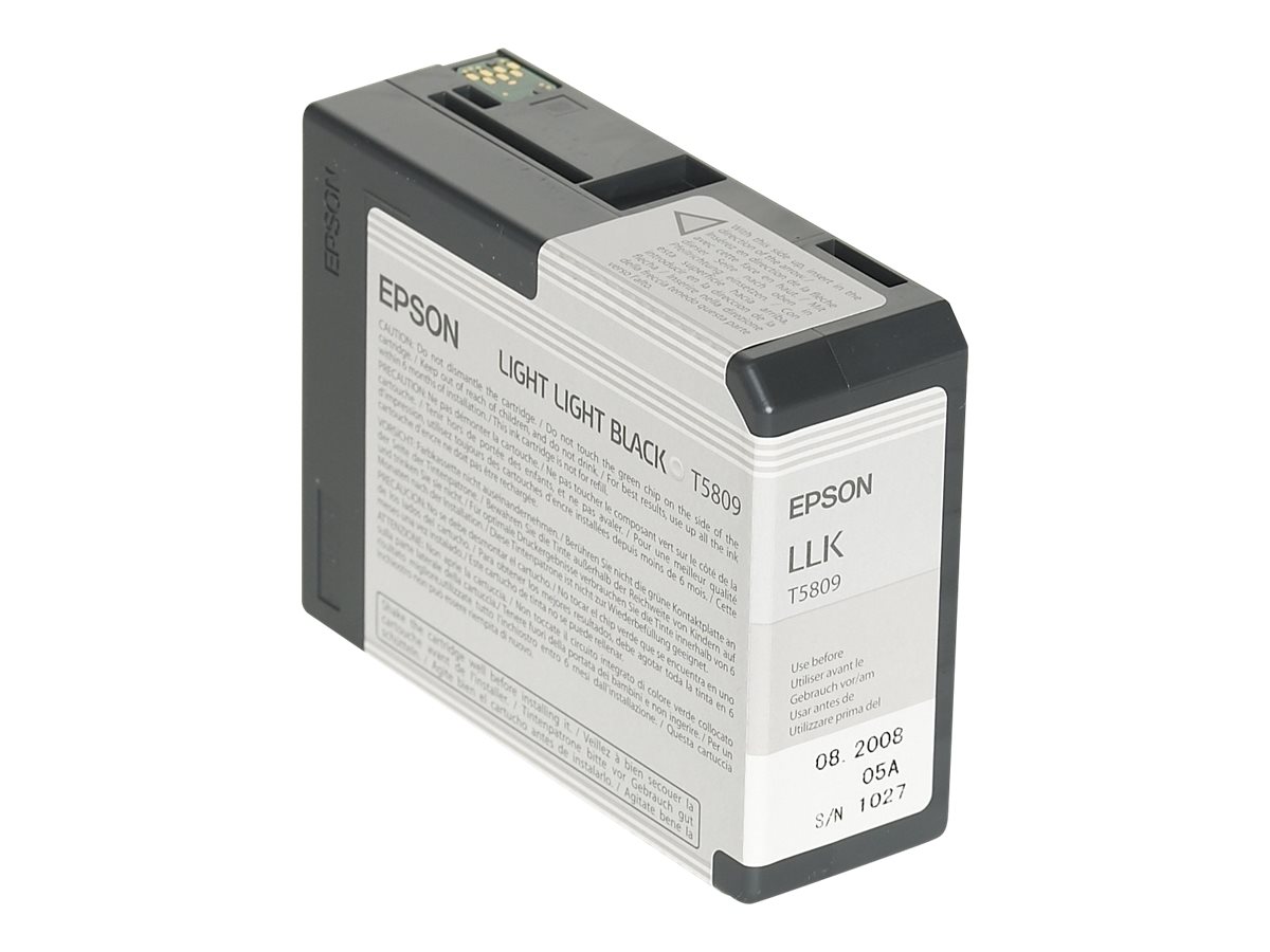 Tintenpatrone T580900 lightlight schwarz - Tintenpatrone - für Stylus Pro 3800 - Pro 3880 Tintenpatrone T580900 lightlight schwarz - Tintenpatrone - für Stylus Pro 3800 - Pro 3880