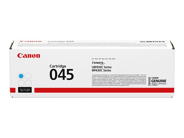 Canon 045 - Cyan - Original - Tonerpatrone - für ImageCLASS LBP612Cdw - MF632Cdw - MF634Cdw Canon 045 - Cyan - Original - Tonerpatrone - für ImageCLASS LBP612Cdw - MF632Cdw - MF634Cdw