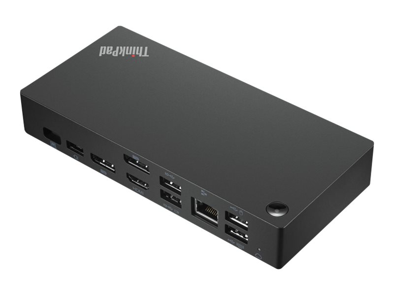 Lenovo ThinkPad Universal USB-C Smart Dock - Dockingstation - USB-C - HDMI - 2 x DP - 1GbE - 135 Watt - Campus - Europa - für ThinkPad E14 Gen 3; T14s Gen 2; X1 Carbon Gen 9; X1 Yoga Gen 6 Lenovo ThinkPad Universal USB-C Smart Dock - Dockingstation - USB-C - HDMI - 2 x DP - 1GbE - 135 Watt - Campus - Europa - für ThinkPad E14 Gen 3; T14s Gen 2; X1 Carbon Gen 9; X1 Yoga Gen 6