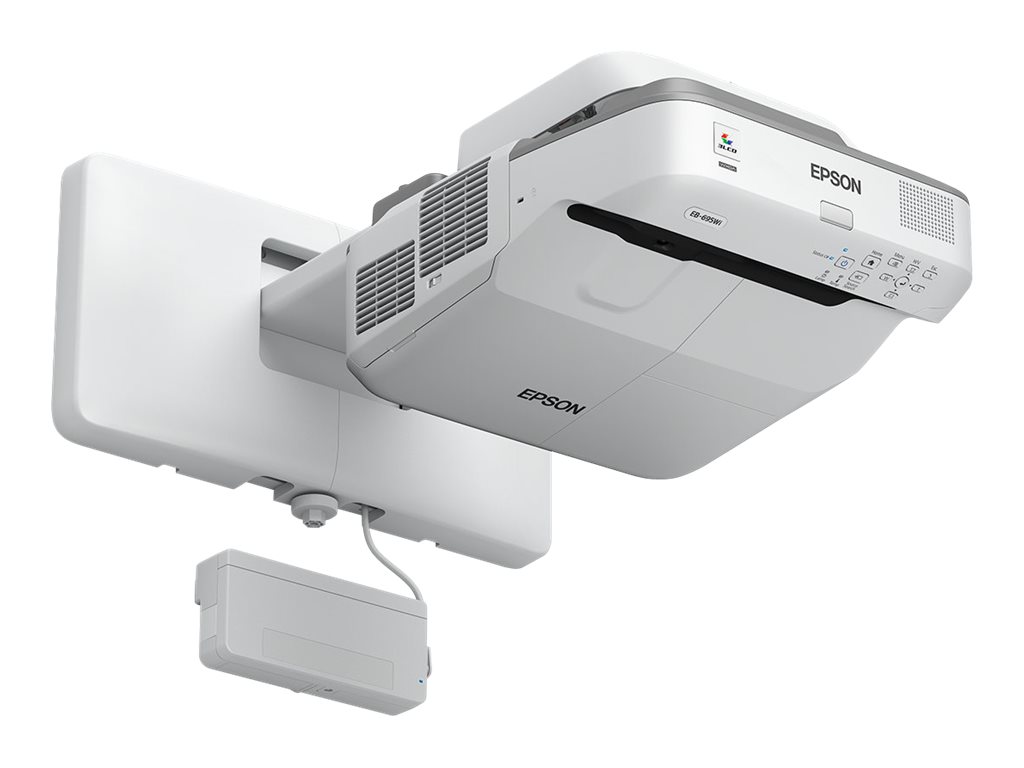 Epson EB-695Wi, 3500 ANSI Lumen, 3LCD, WXGA - 3500 lm (Farbe) - WXGA (1280 x 800) - 16:10 - 720p - LAN - Grau - weiß Epson EB-695Wi, 3500 ANSI Lumen, 3LCD, WXGA - 3500 lm (Farbe) - WXGA (1280 x 800) - 16:10 - 720p - LAN - Grau - weiß