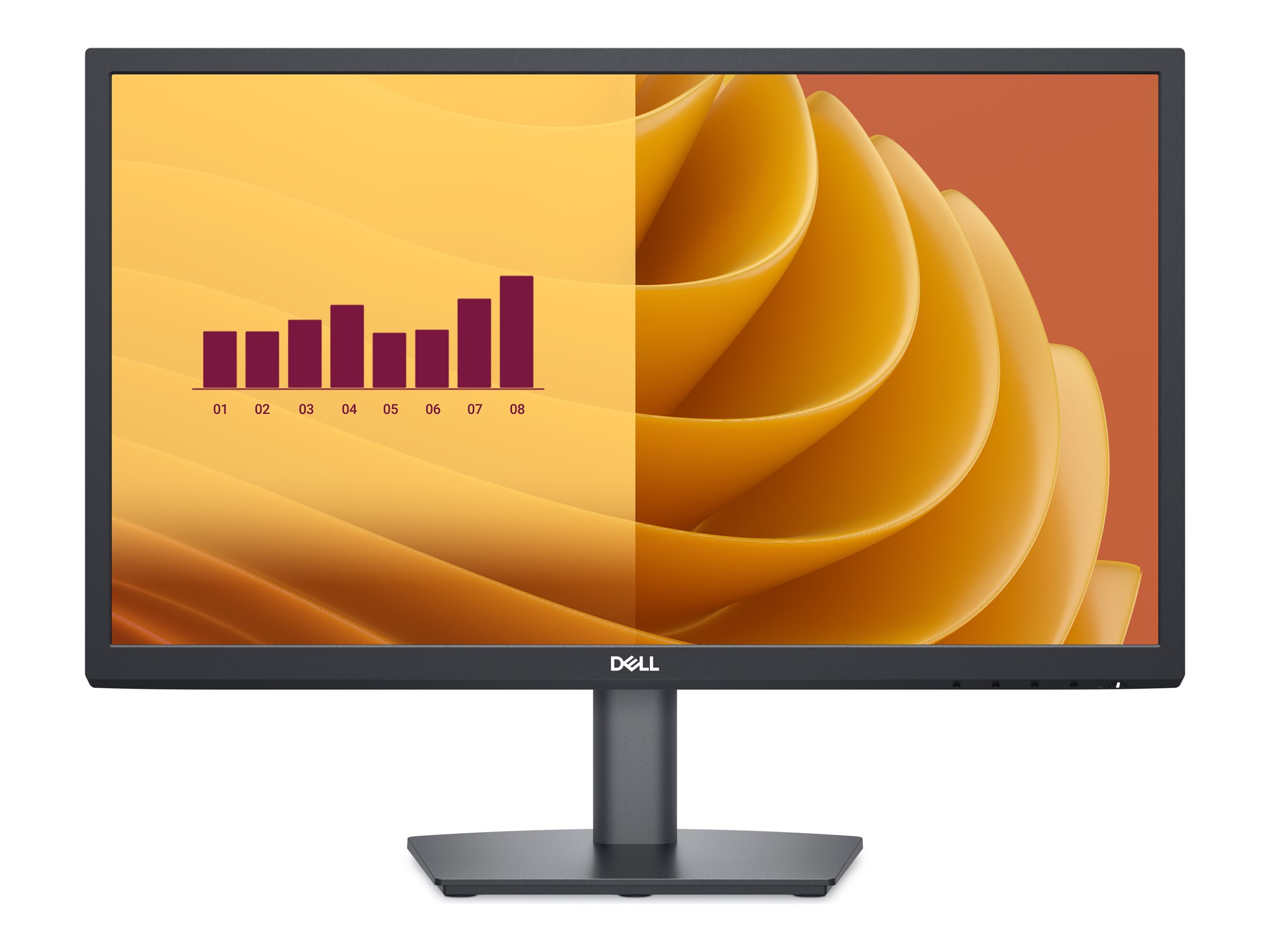 Dell E2225H - LED-Monitor - 55.9 cm (22") (21.45" - 1920 x 1080 Full HD (1080p) @ 75 Hz - VA - 250 cd/m² - 3000:1 - 5 ms - VGA - DisplayPort - BTO - mit 3 Jahre erweiterter Austauschservice und beschränkte Hardware-Garantie