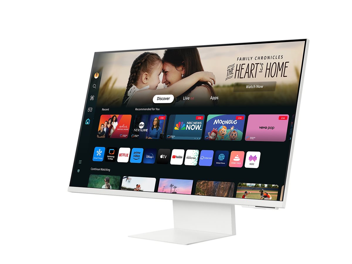 Samsung S32DM801UU - M80D Series - LED-Monitor - Smart - 81.3 cm (32") - 3840 x 2160 4K @ 60 Hz - VA - 400 cd/m² - 3000:1 - HDR10 - HDR10+ - 4 ms - HDMI - USB-C - Lautsprecher - Warm White