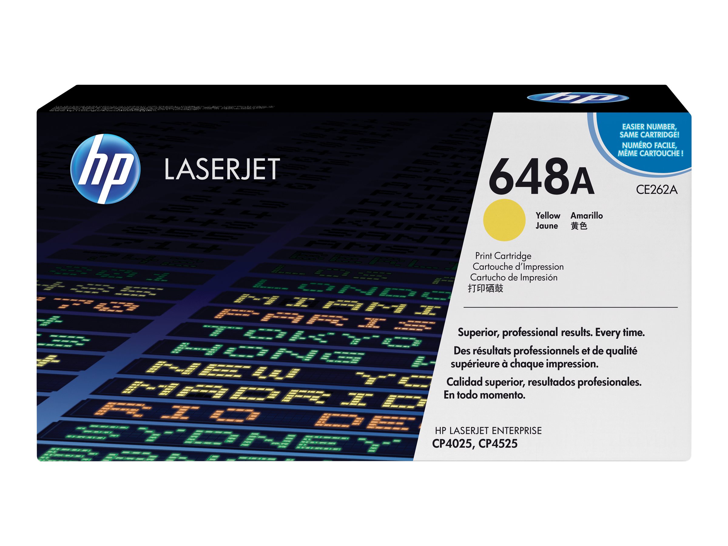 HP Toner 648A gelb für Color Laserjet CP4025/CP4525 ca. 11.000 Seiten - für Color LaserJet Enterprise CP4025dn - CP4025n - CP4525dn - CP4525n - CP4525xh