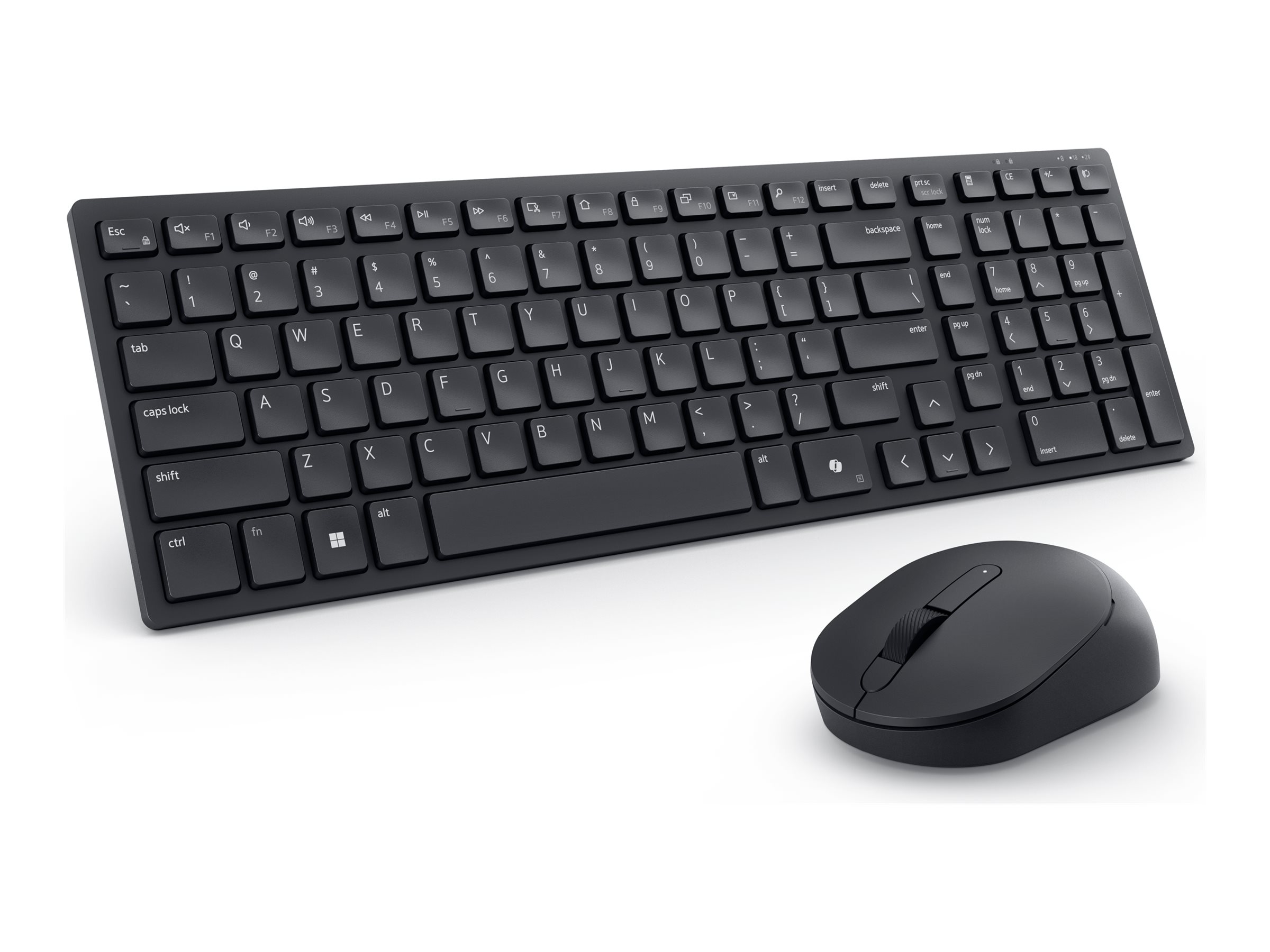 Dell Silent Keyboard and Mouse KM555 -Tastatur-und-Maus-Set - kabellos - 2.4 GHz - Bluetooth 5.1 - QWERTZ - Deutsch - Schwarz - mit 3 Jahre Advanced Exchange-Service