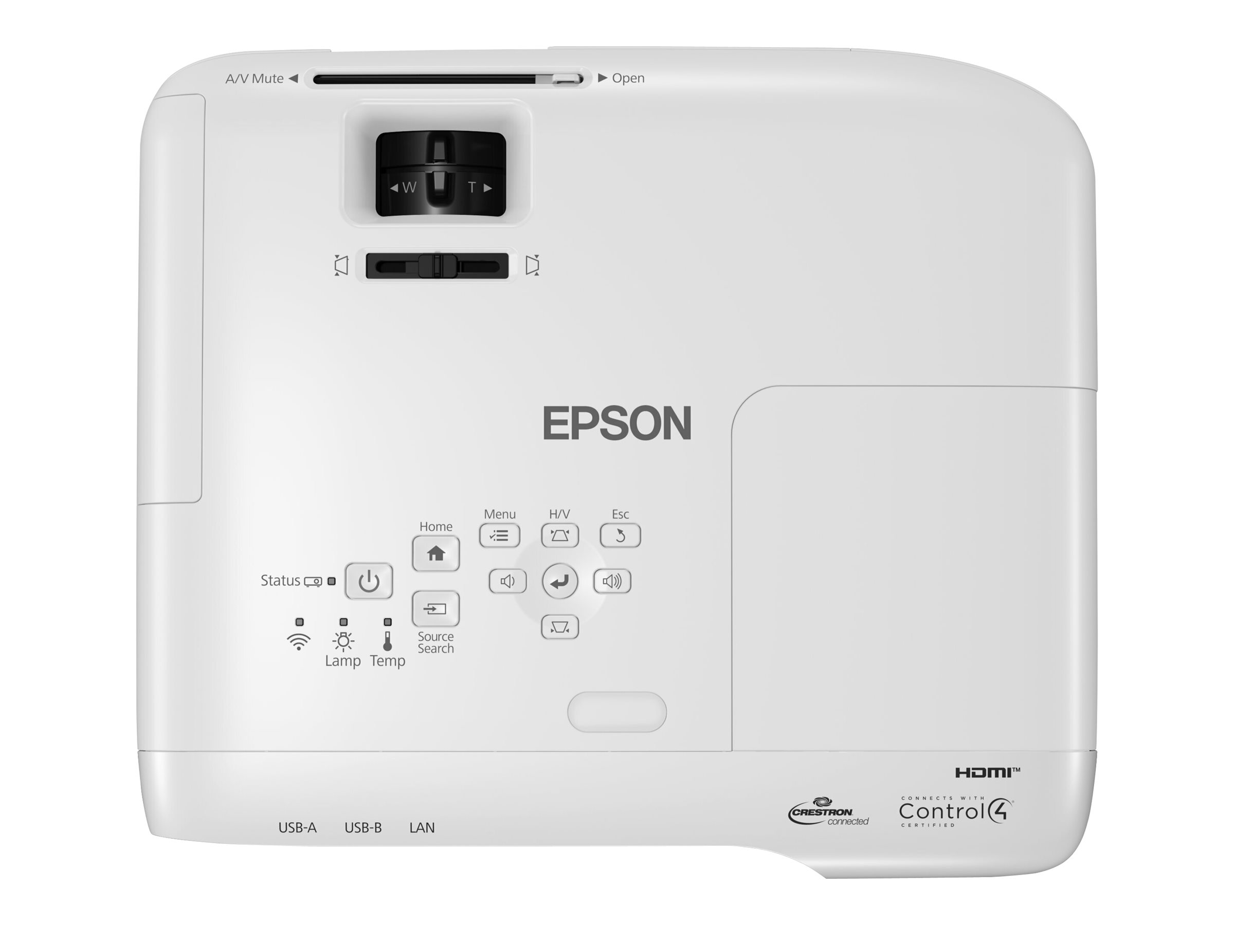 Epson EB-982W 3-LCD-Projektor 4200 lm (weiß) - 4200 lm (Farbe) - WXGA (1280 x 800) - 16:10 - LAN