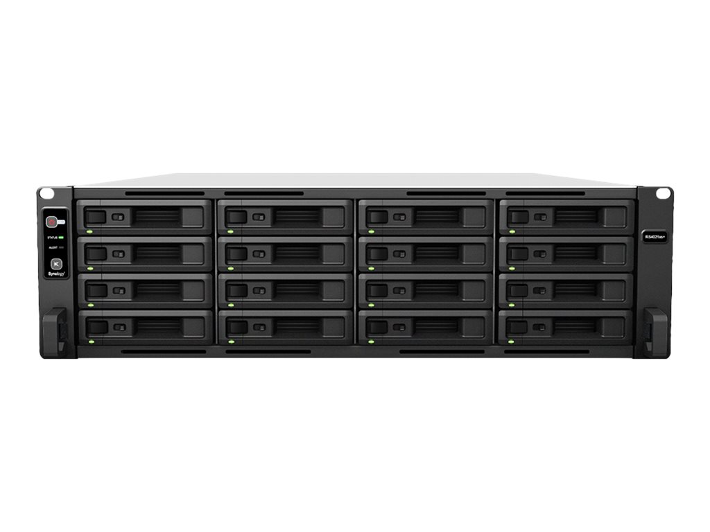 Synology RackStation RS4021xs+ - NAS-Server - 16 Schächte - Rack - einbaufähig - SATA 6Gb/s - RAID RAID 0 - 1 - 5 - 6 - 10 - JBOD - RAID F1 - 1 Hot-Spare - 10-Hot-Spare - 5 Hot Spare - 6 Hot Spare - F1 Hot Spare - RAM 16 GB - Gigabit Ethernet / 10 Gigabi…