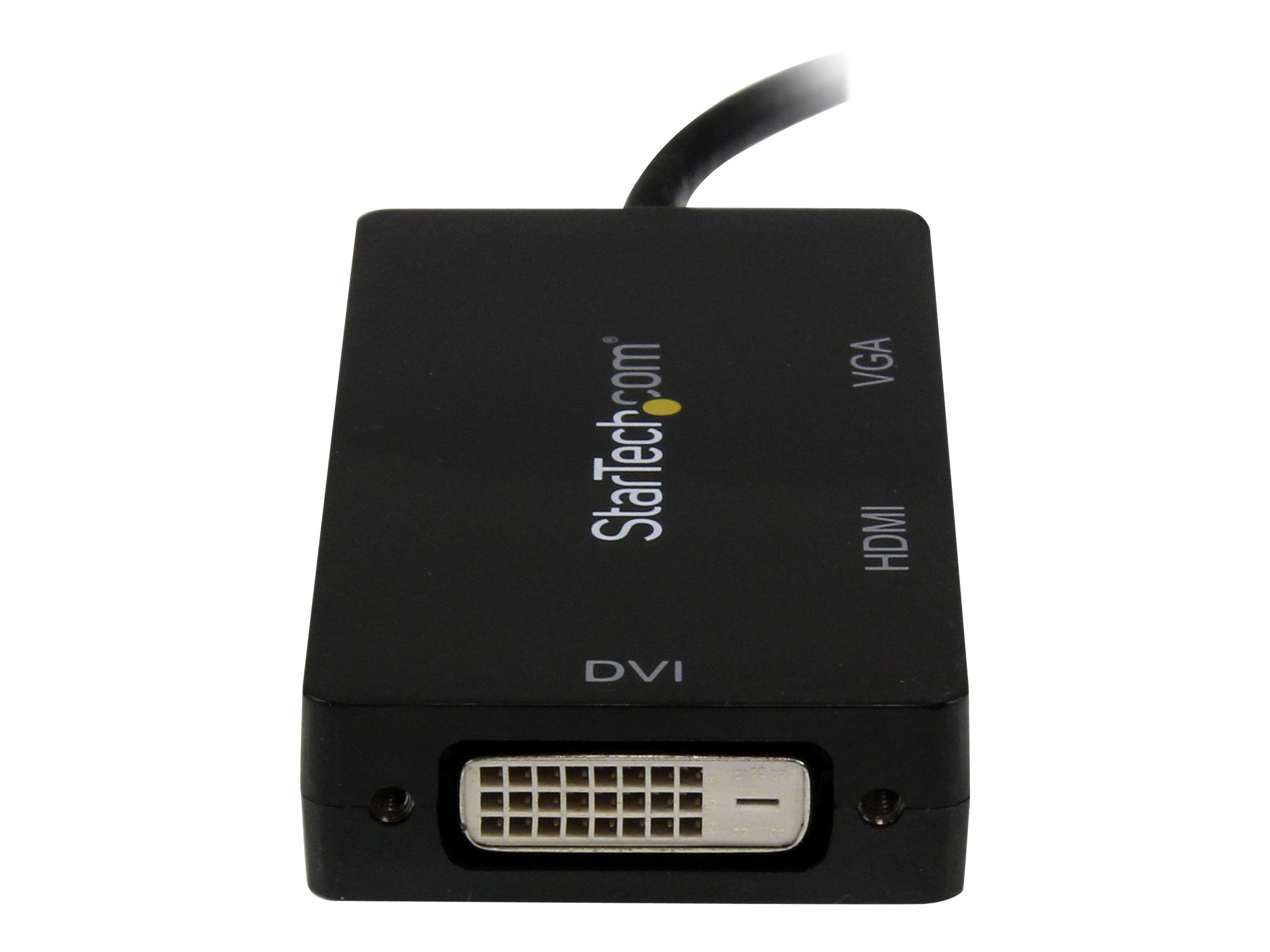 MDP TO VGA DVI HDMI ADAPTER - Videoadapter - Mini DisplayPort männlich zu HD-15 (VGA) - DVI-D - HDMI weiblich - 27 cm - Schwarz - aktiv - 1920 x 1200 (WUXGA) Support - für P/N: DKT31CMDPHPD