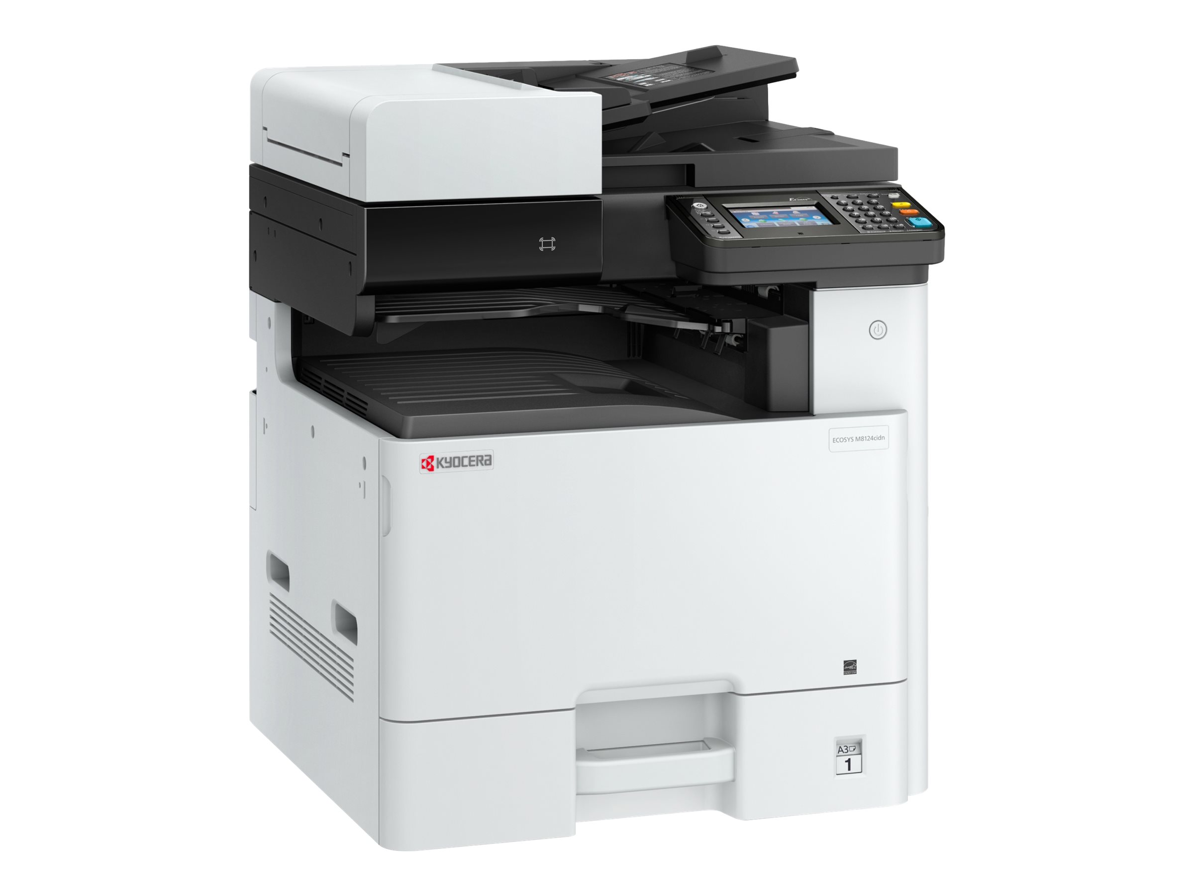 KYOCERA ECOSYS M8124cidn 1200 x 1200DPI Laser A4 24Seiten pro Minute - (Original) - A3/Ledger (Medien) - bis zu 24 Seiten/Min. (Kopieren) - bis zu 24 Seiten/Min. (Drucken) - 100 Blatt - USB 2.0 - Gigabit LAN - USB-Host