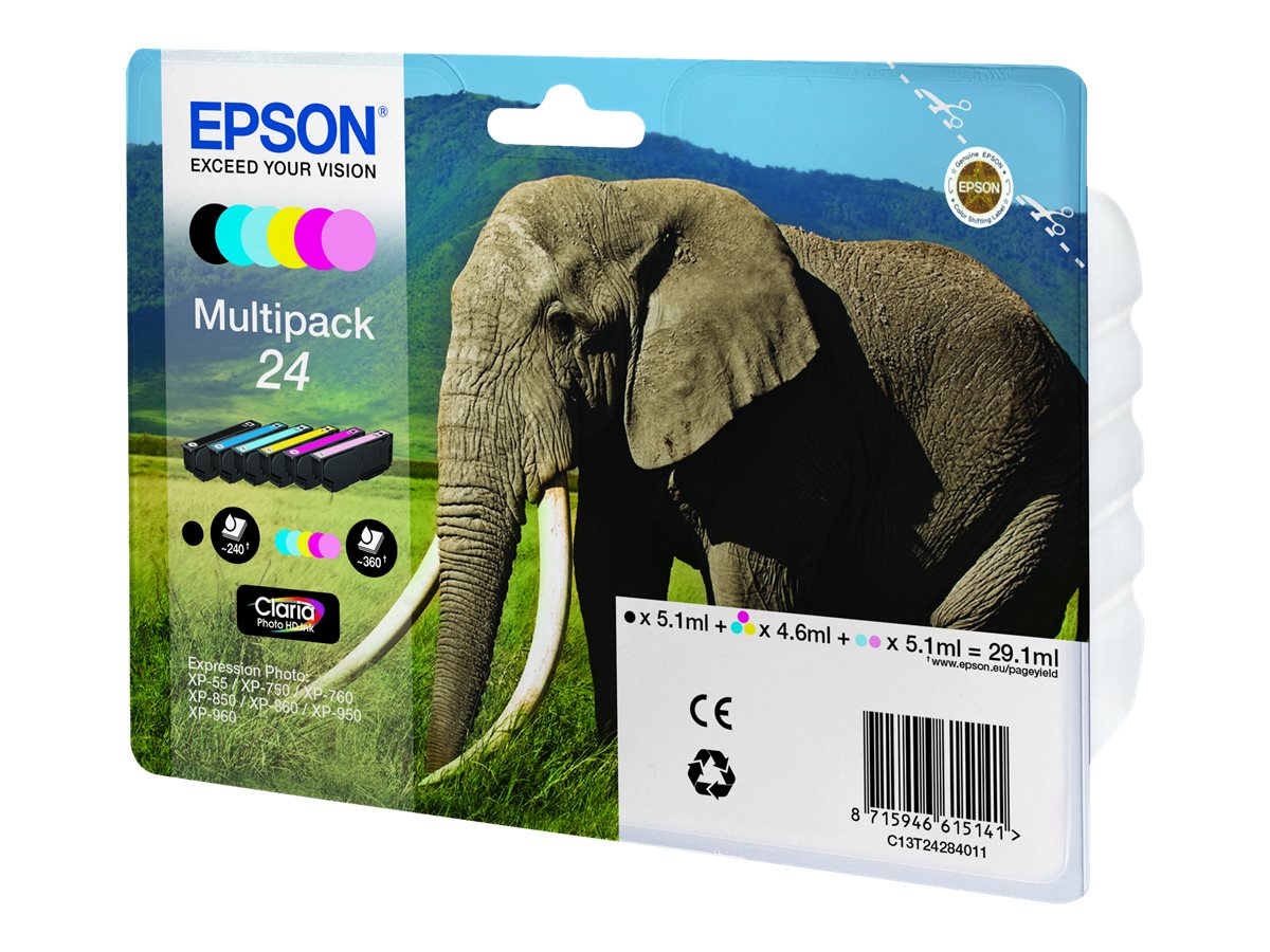 T24 MULTIPACK - für Expression Photo XP-55 - XP-750 - XP-760 - XP-850 - XP-860 - XP-950 - XP-960 - XP-970
