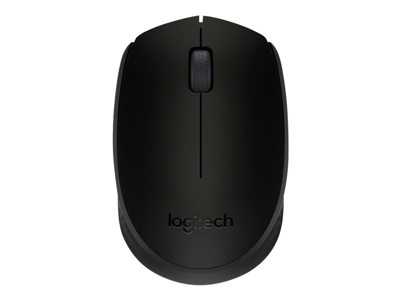 Logitech M171 - Maus - rechts- und linkshändig - kabellos - 2.4 GHz - kabelloser Empfänger (USB) - Schwarz