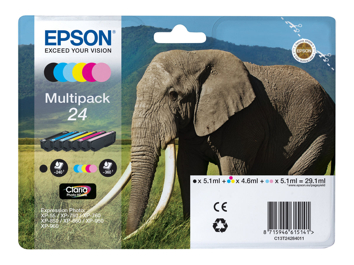 T24 MULTIPACK - für Expression Photo XP-55 - XP-750 - XP-760 - XP-850 - XP-860 - XP-950 - XP-960 - XP-970 T24 MULTIPACK - für Expression Photo XP-55 - XP-750 - XP-760 - XP-850 - XP-860 - XP-950 - XP-960 - XP-970