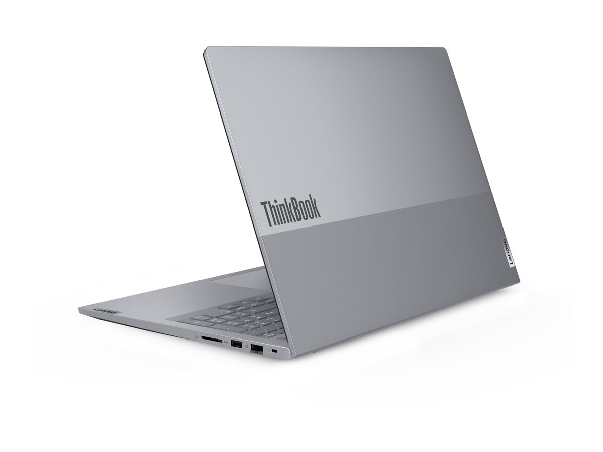 Lenovo ThinkBook 16 G8 IAL 21SK - 180°-Scharnierdesign - Intel Core Ultra 5 225U - Win 11 Pro - Inte - IPS 1920 x 1200 - Wi-Fi 6E - Bluetooth - Arctic Grey - kbd: Deutsch - mit 1 Jahr Lenovo Premier Support