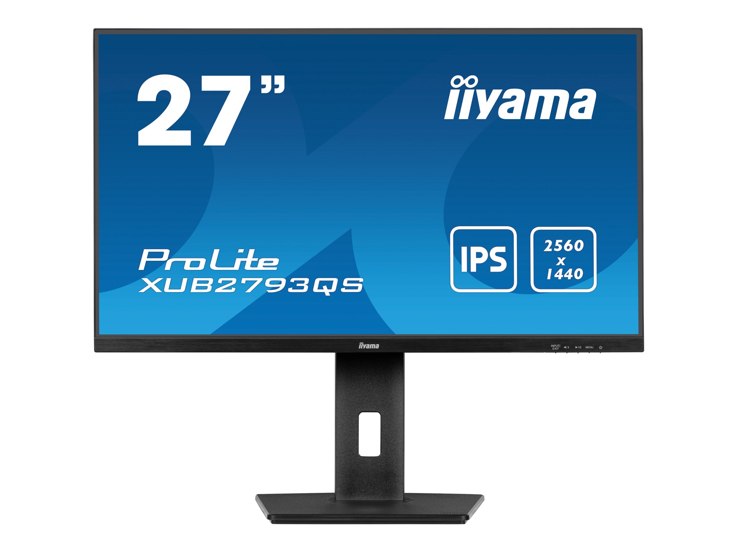 Iiyama ProLite XUB2793QS-B7 - LED-Monitor - 68.5 - 2560 x 1440 QHD @ 100 Hz - IPS - 300 cd/m² - 1300:1 - 1 ms - HDMI - DisplayPort - Lautsprecher - Schwarz - Matte