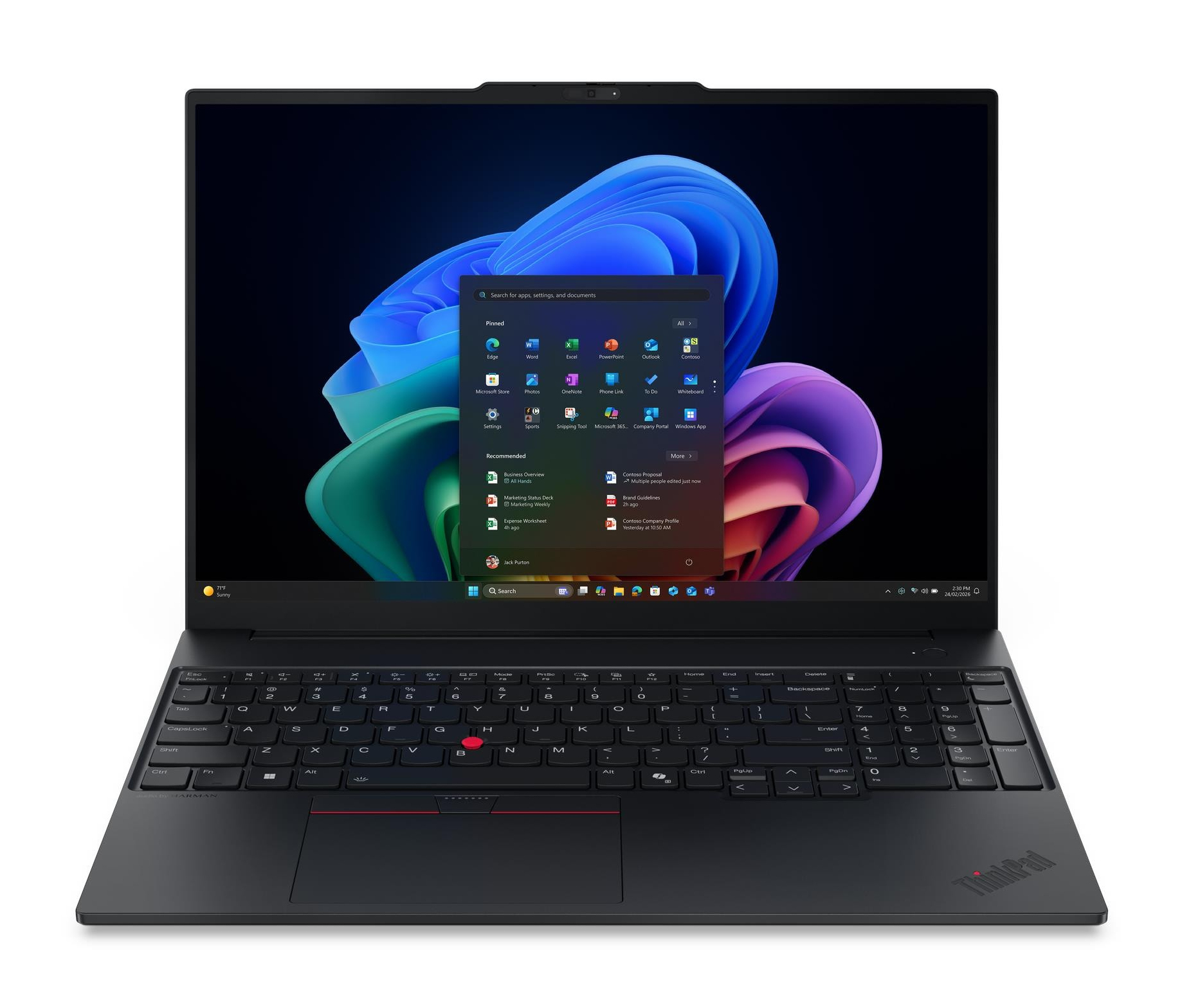 Lenovo ThinkPad E16 16" Notebook 40,6cm Core Ultra 5 16/512 GB Windows 11 Pro schwarz