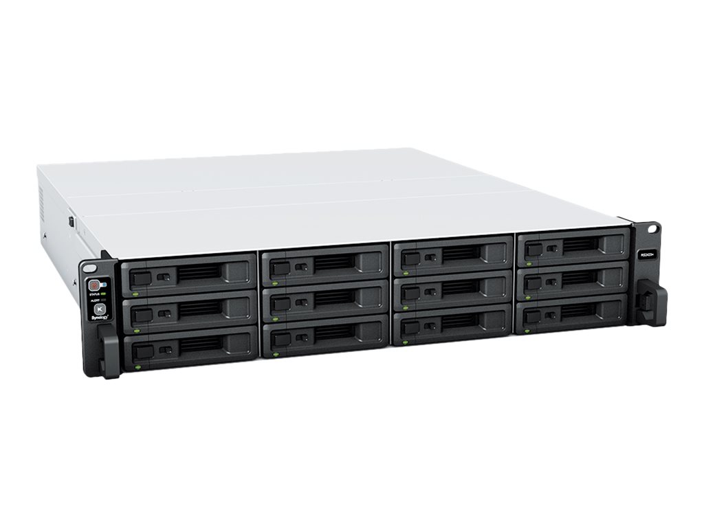Synology RackStation RS2423+ - NAS-Server - 12 - Rack - einbaufähig - SATA 6Gb/s - RAID JBOD - 0 - 1 - 5 - 6 - 10 - RAM 8 GB - Gigabit Ethernet / 10 Gigabit Ethernet - iSCSI Support - 2U
