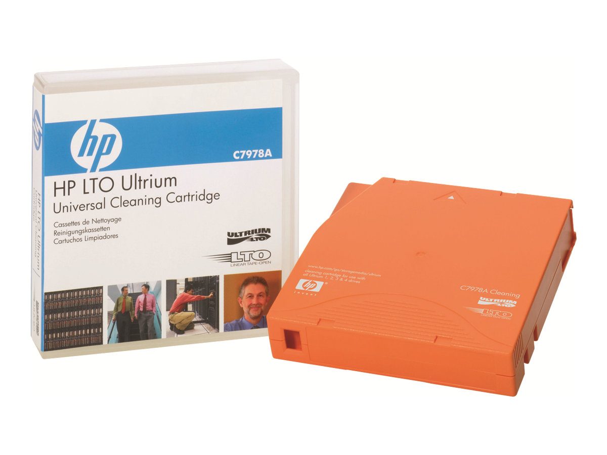 HP LTO Universal Ultrium Cleaning-Cartri dge für LTO Laufwerke (1-pack) - orange - Reinigungskassette - für HPE T950 - T950 3 - T950 6; StoreEver MSL2024 - MSL3040 - MSL4048 - MSL6480; SureStore Ultrium