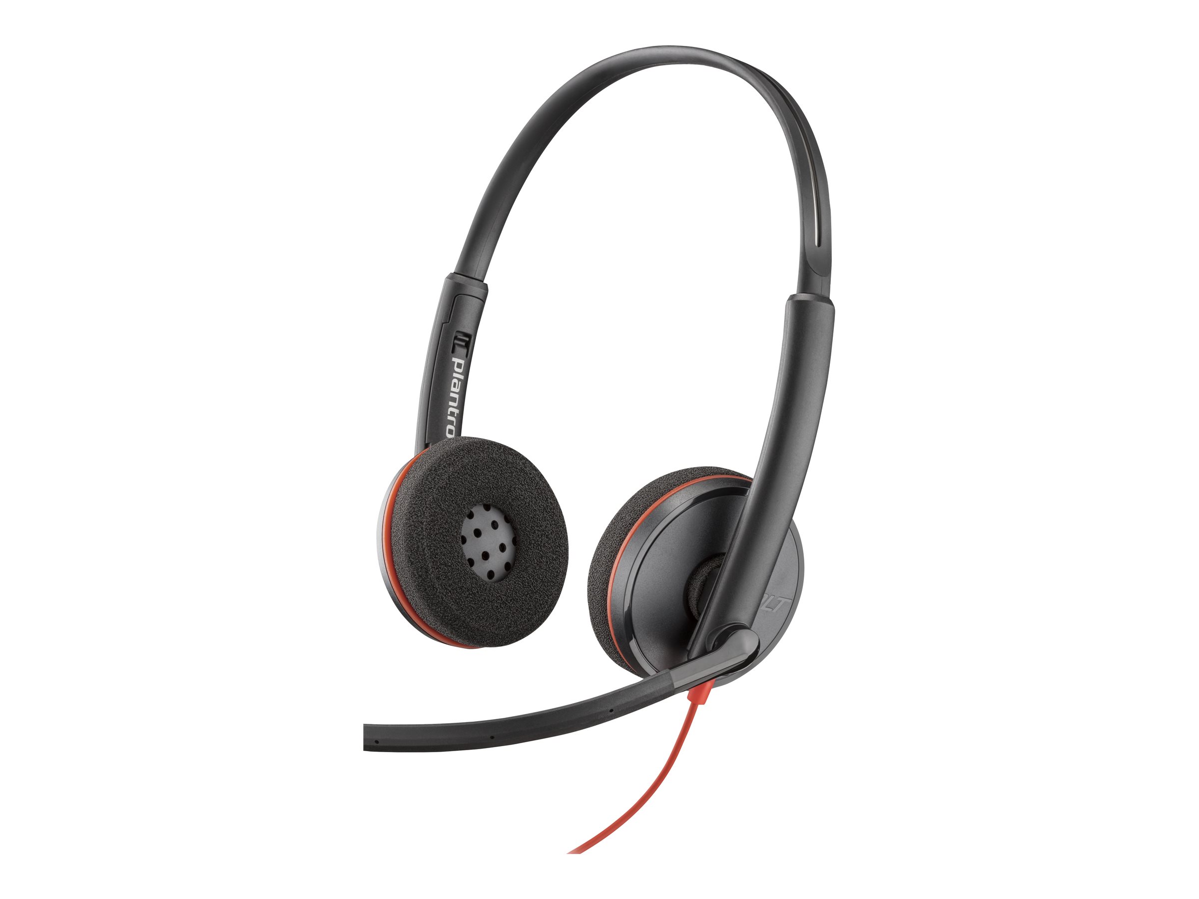 HP Poly Blackwire 3220 Stereo Headset - On-Ear - kabelgebunden - USB-C - Schwarz - Skype-zertifiziert - Cisco Jabber Certified - Avaya Certified - UC-zertifiziert