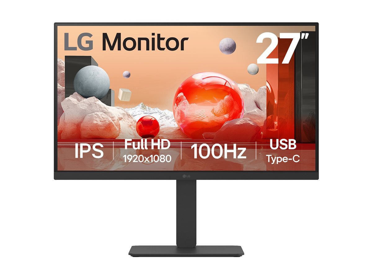 LG 27BA750-B - LED-Monitor - 68.6 cm (27") - 1920 - @ 100 Hz - IPS - 250 cd/m² - 1300:1 - 5 ms - HDMI - DisplayPort - USB-C - Lautsprecher