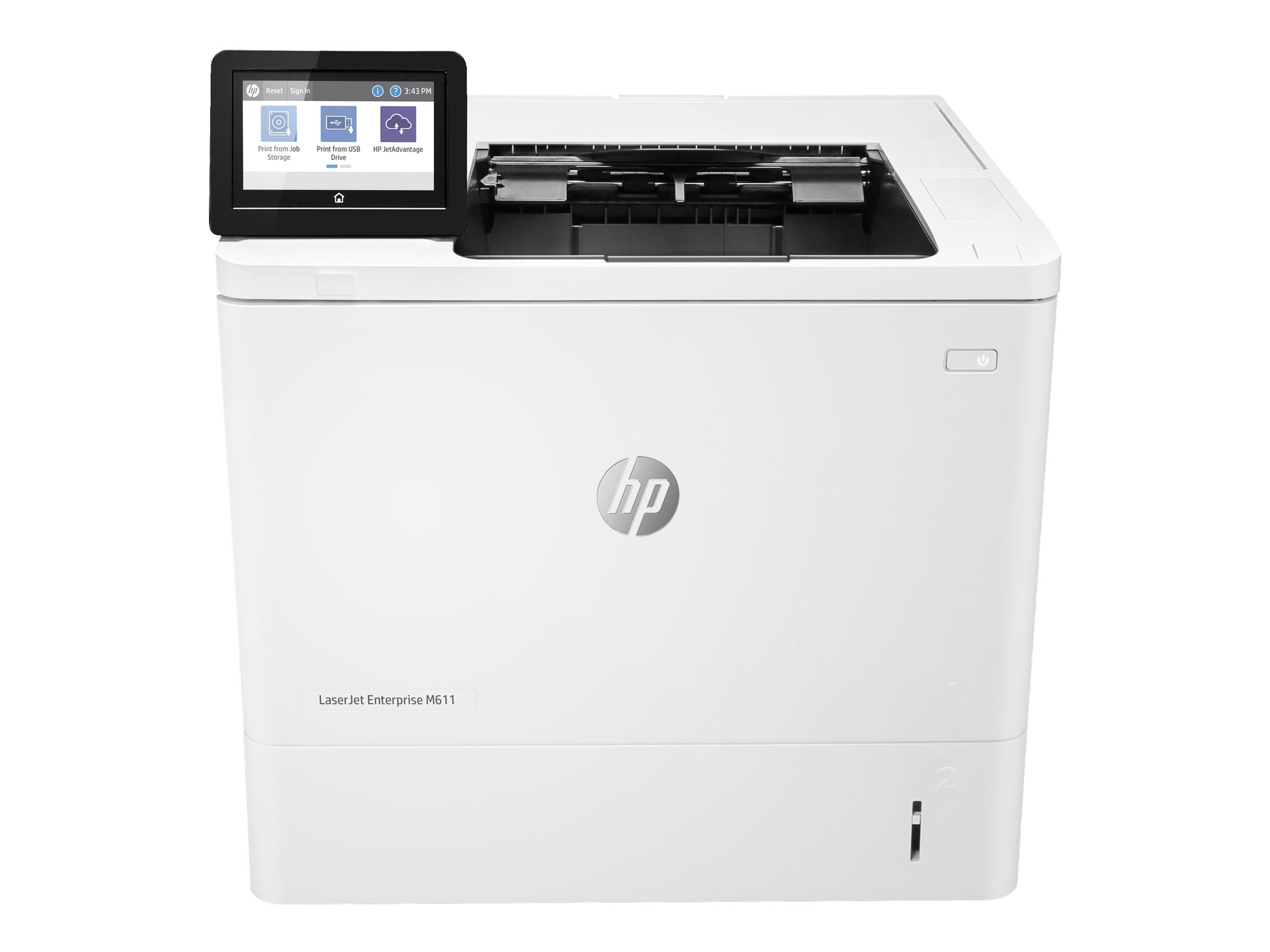 HP LaserJet Enterprise M611dn - Drucker - s/w - Duplex - Laser - A4/Legal - 1200 x 1200 dpi - bis zu 61 Seiten/Min. - Kapazität: 650 Blätter - USB 2.0 - Gigabit LAN - USB 2.0-Host