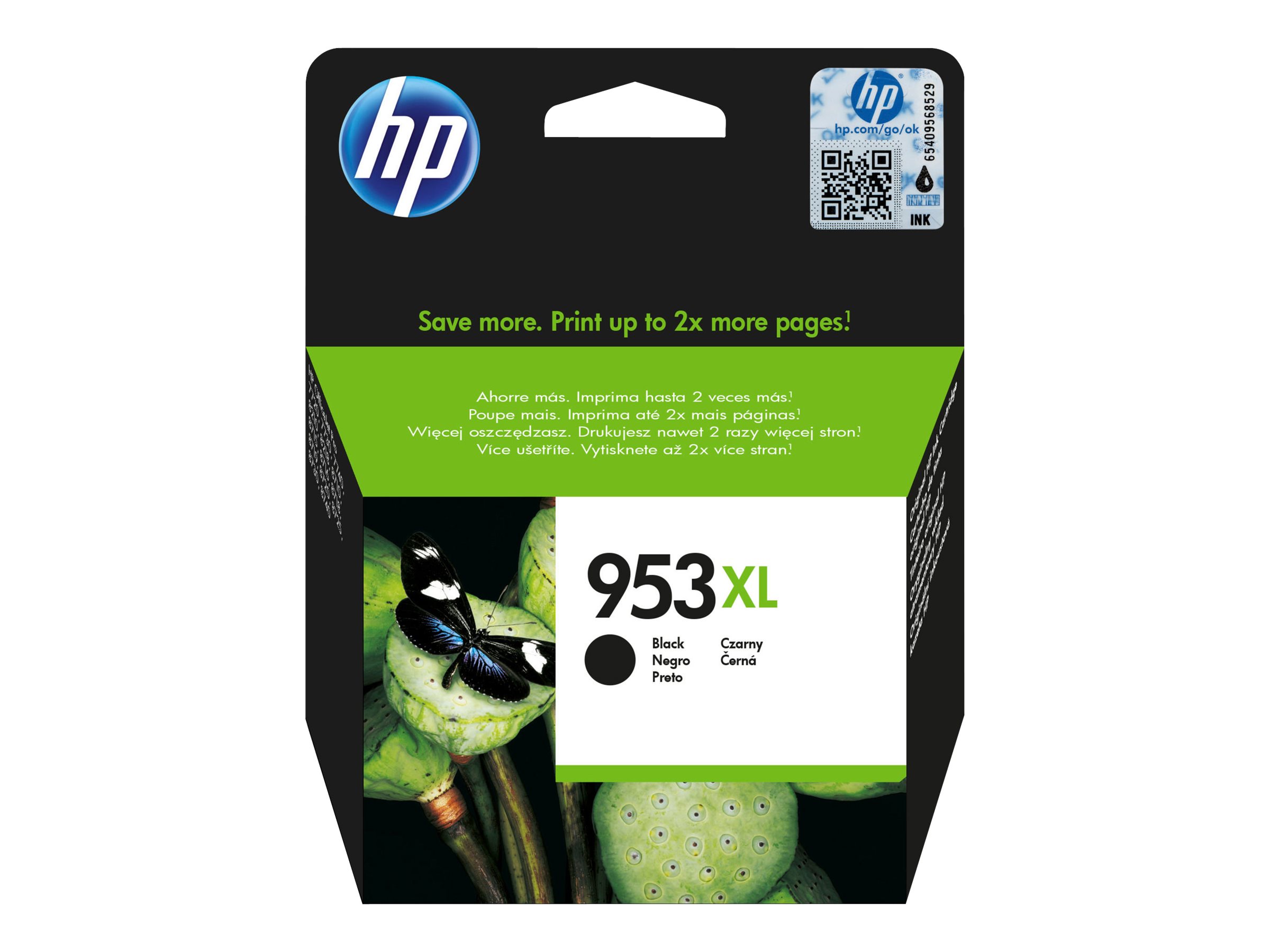 HP 953XL - 42.5 ml - Hohe Ergiebigkeit - Schwarz - Original - Tintenpatrone - für Officejet Pro 77XX - 82XX - 87XX