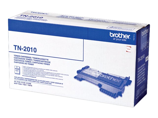 Brother TN2010 - Schwarz - Original - Tonerpatrone - für Brother DCP-7055 - DCP-7055W - DCP-7057 - DCP-7057E - HL-2130 - HL-2132 - HL-2135W