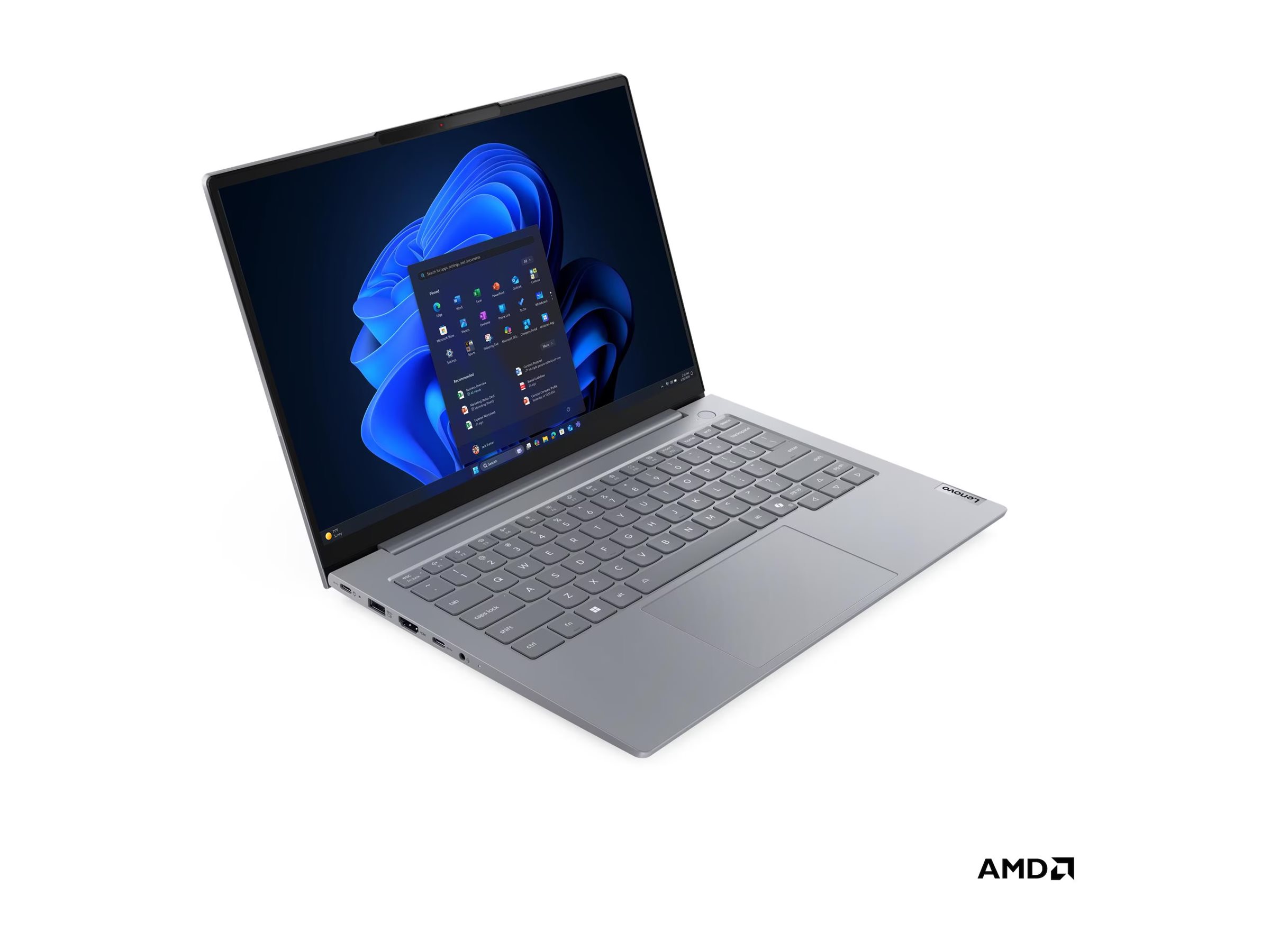 Lenovo ThinkBook 14 G9 AHP 21V0 - AMD Ryzen 7 250 - IPS 1920 x 1200 - Wi-Fi 7 - Bluetooth - doppeltöniges arktisches Grau - kbd: Deutsch - mit 1 Jahr Lenovo Premier Support