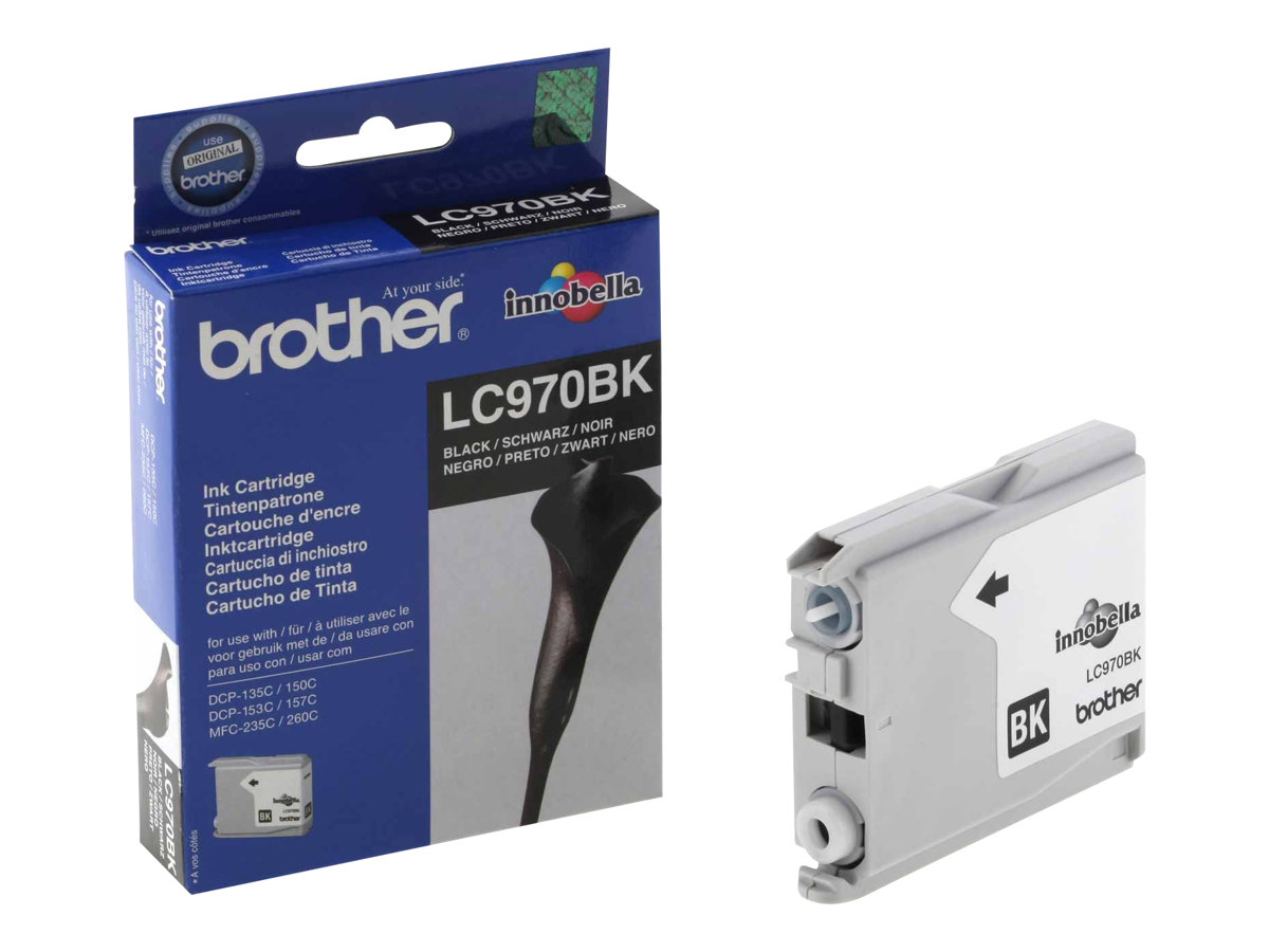 Brother LC970BK - Schwarz - Original - Tintenpatrone - für Brother DCP-135C - DCP-150C - DCP-153C - DCP-157C - MFC-235C - MFC-260C