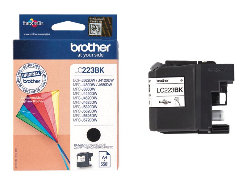 Brother LC223BK - Schwarz - Original - Tintenpatrone - für Brother DCP-J4120 - J562 - MFC-J4625 - J480 - J5320 - J680 - J880; Business Smart MFC-J4420 Brother LC223BK - Schwarz - Original - Tintenpatrone - für Brother DCP-J4120 - J562 - MFC-J4625 - J480 - J5320 - J680 - J880; Business Smart MFC-J4420
