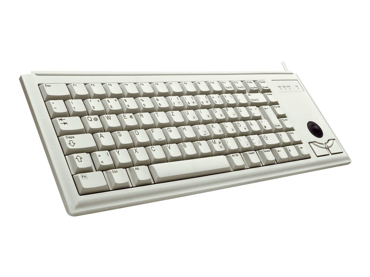 Tastatur MX-Gold USB + Trackball - Deutsch - Hellgrau
