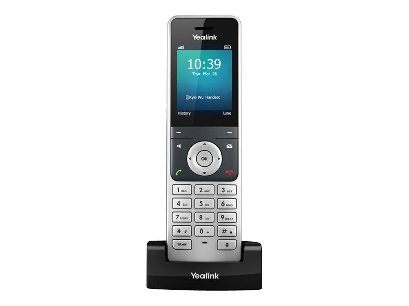 Yealink W56H - Schnurloses Erweiterungshandgerätmit Rufnummernanzeige - IP-DECT\GAP - dreiweg Anruffunktion - SIP Yealink W56H - Schnurloses Erweiterungshandgerätmit Rufnummernanzeige - IP-DECT\GAP - dreiweg Anruffunktion - SIP