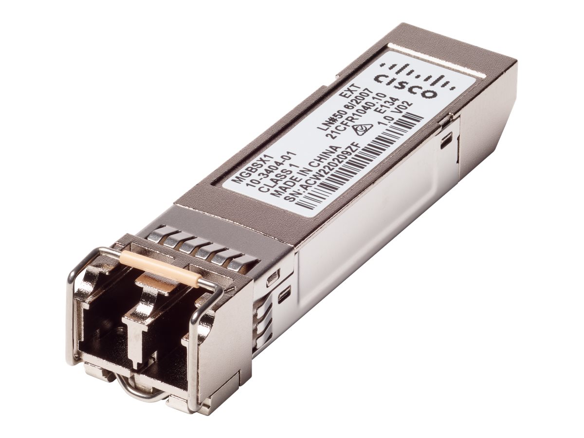 MGBSX1 GB Ethernet LC Mini-GBIC (SFP) - 1GbE - 1000Base-SX - LC - für Business 110 Series; 220 Series; 350 Series; Small Business SF350 - SF352 - SG250 - SG350