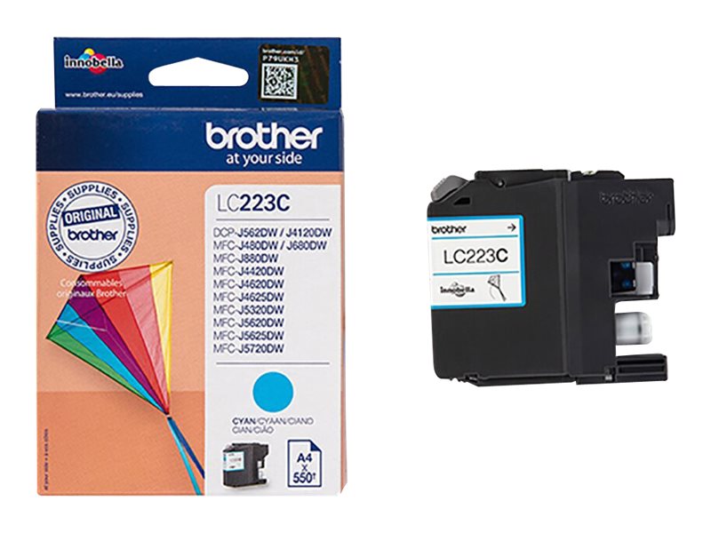 Brother LC223C - Cyan - Original - Tintenpatrone - für Brother DCP-J4120 - J562 - MFC-J4625 - J480 - J5320 - J680 - J880; Business Smart MFC-J4420