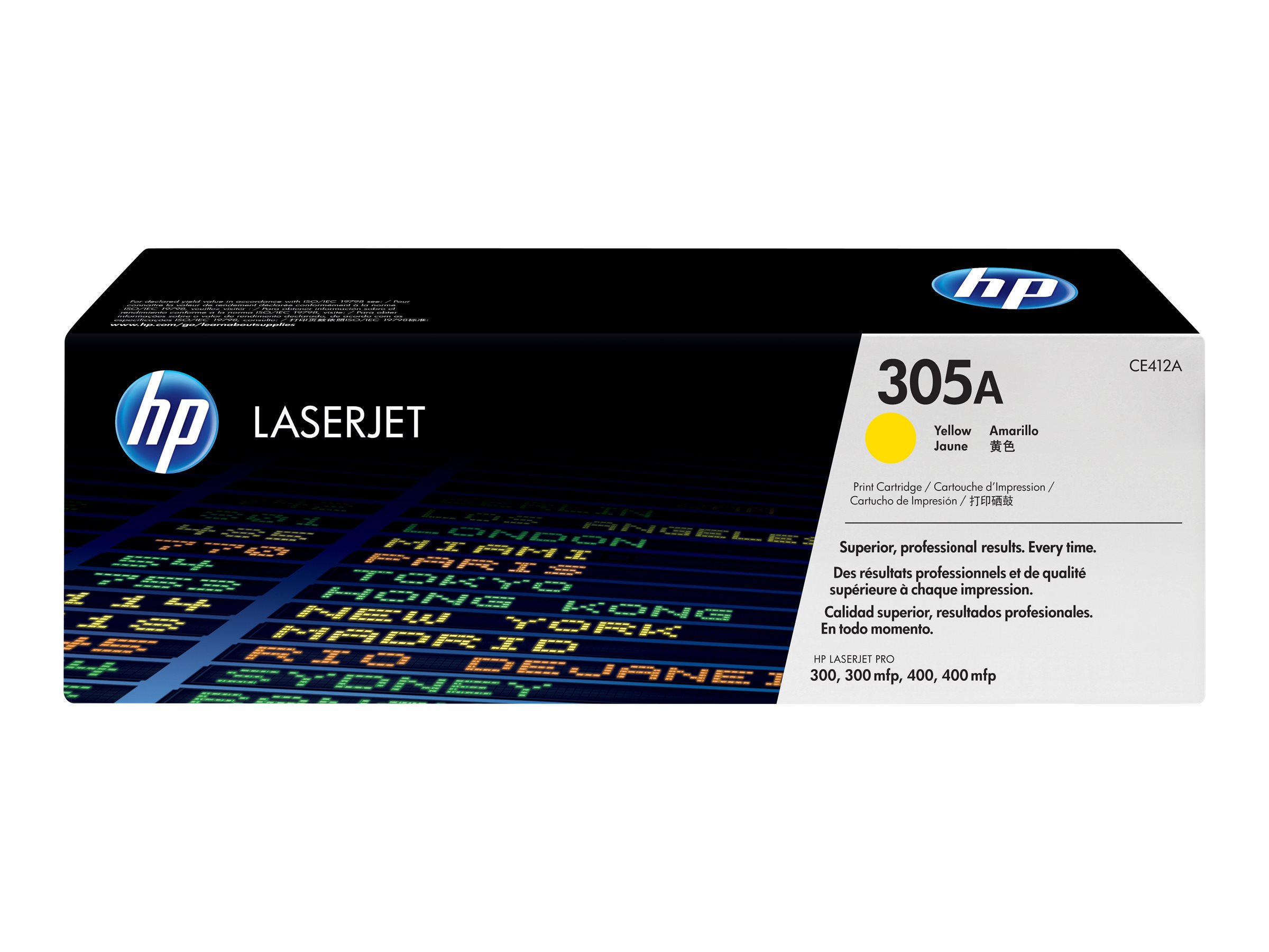 HP 305A - Gelb - original - LaserJet - Tonerpatrone (CE412A) - für LaserJet Pro 300 M351 - 400 M451 - MFP M375 - MFP M475