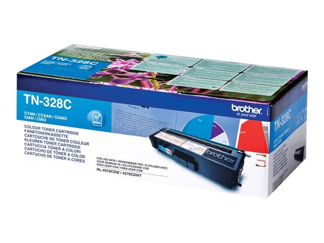 Brother TN328C - Cyan - Original - Tonerpatrone - für Brother DCP-9270CDN - HL-4570CDW - HL-4570CDWT - MFC-9970CDW
