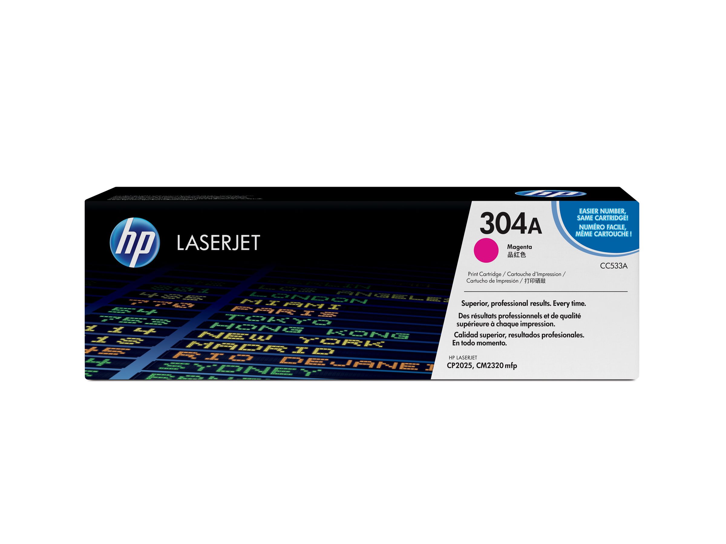 HP Toner CC533A magenta für HP LaserJet 4000 Serie - für Color LaserJet CM2320fxi - CM2320n - CM2320nf - CP2025 - CP2025dn - CP2025n - CP2025x HP Toner CC533A magenta für HP LaserJet 4000 Serie - für Color LaserJet CM2320fxi - CM2320n - CM2320nf - CP2025 - CP2025dn - CP2025n - CP2025x