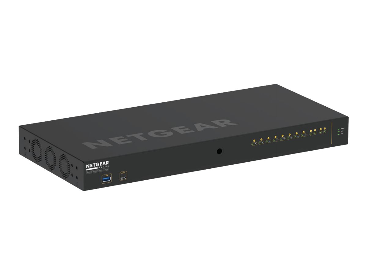 Netgear AV Line M4250-10G2XF-PoE+ - Switch - L3 - - + 2 x 10 Gigabit SFP+ - Seite-zu-Seite-Luftstrom - an Rack montierbar - PoE+ (240 W)
