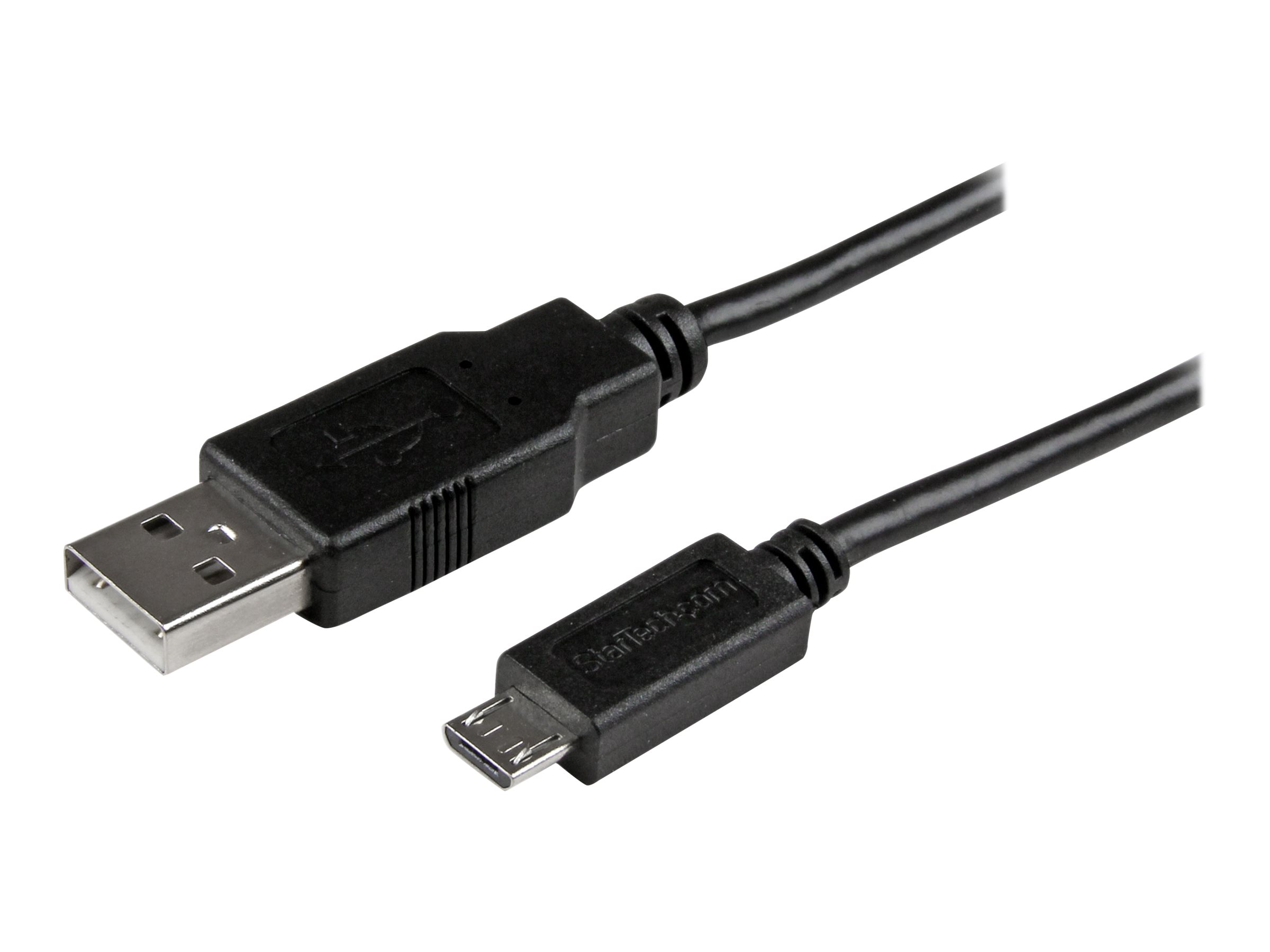 15CM USB / SLIM MICRO USB CBL StarTech.com 15cm Micro USB-Kabel - USB A auf Micr - zu USB (M) - USB 2.0 - 15 cm - Schwarz - für P/N: CMDPHD2HD - DPMDPHD2HD - ST4CU424 - ST4CU424EU - ST4CU424UK - ST8CU824 - USBAUBSCHM