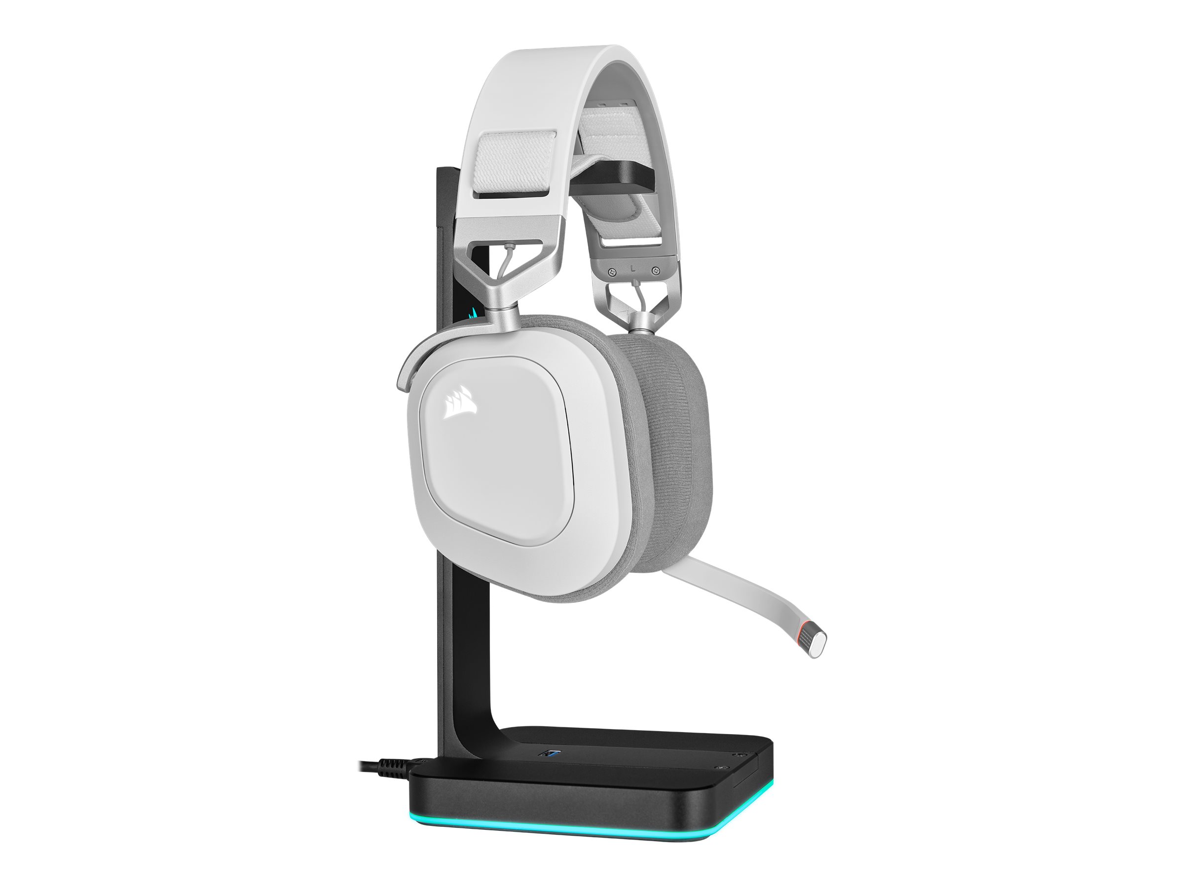 Corsair HS80 RGB - Headset - 2,4 GHz - kabellos - USB - weiß Corsair HS80 RGB - Headset - 2,4 GHz - kabellos - USB - weiß