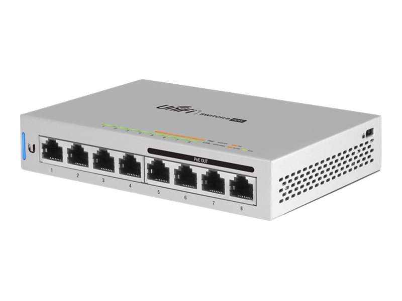 Ubiquiti UniFi Switch US-8-60W - Switch - managed - 4 x 10/100/1000 + 4 x 10/100/1000 (PoE) - Desktop - PoE (Packung mit 5)