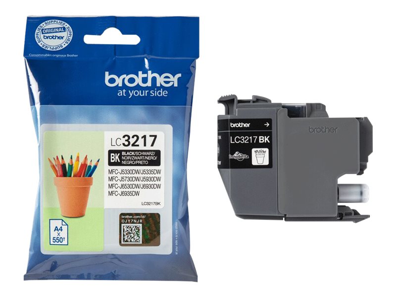 Brother LC3217BK - Schwarz - Original - Tintenpatrone - für INKvestment Business Smart Plus MFC-J5930; INKvestment Business Smart Pro MFC-J6935 Brother LC3217BK - Schwarz - Original - Tintenpatrone - für INKvestment Business Smart Plus MFC-J5930; INKvestment Business Smart Pro MFC-J6935
