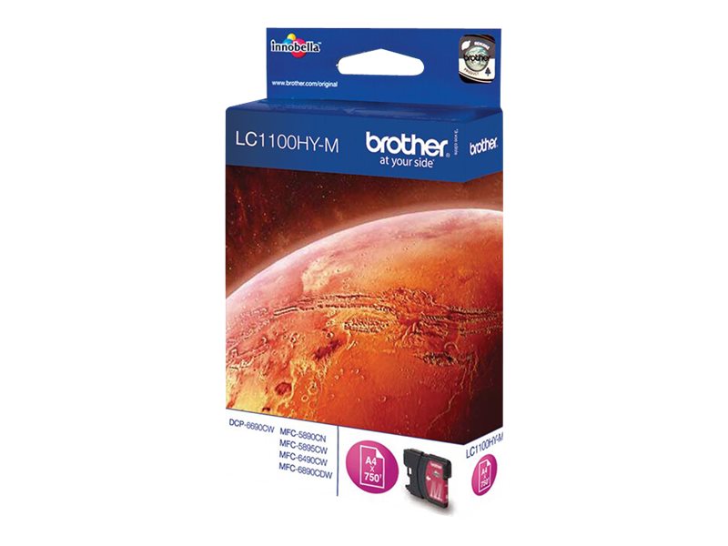 Brother LC1100HYM - Hohe Ergiebigkeit - Magenta - Original - Tintenpatrone - für Brother DCP-6690CW - MFC-5890CN - MFC-5895CW - MFC-6490CW - MFC-6890CDW; Justio MFC-5890CN
