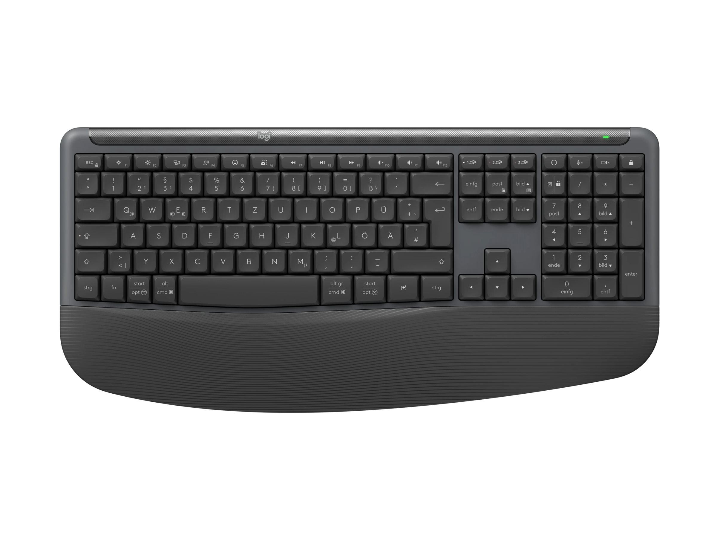 Logitech Signature Comfort Plus Combo MK880 - Tastatur-und-Maus-Set - full size - mit LED-Batteriestandanzeige - kabellos - Bluetooth 5.2 - QWERTZ - Deutsch - Graphite Logitech Signature Comfort Plus Combo MK880 - Tastatur-und-Maus-Set - full size - mit LED-Batteriestandanzeige - kabellos - Bluetooth 5.2 - QWERTZ - Deutsch - Graphite