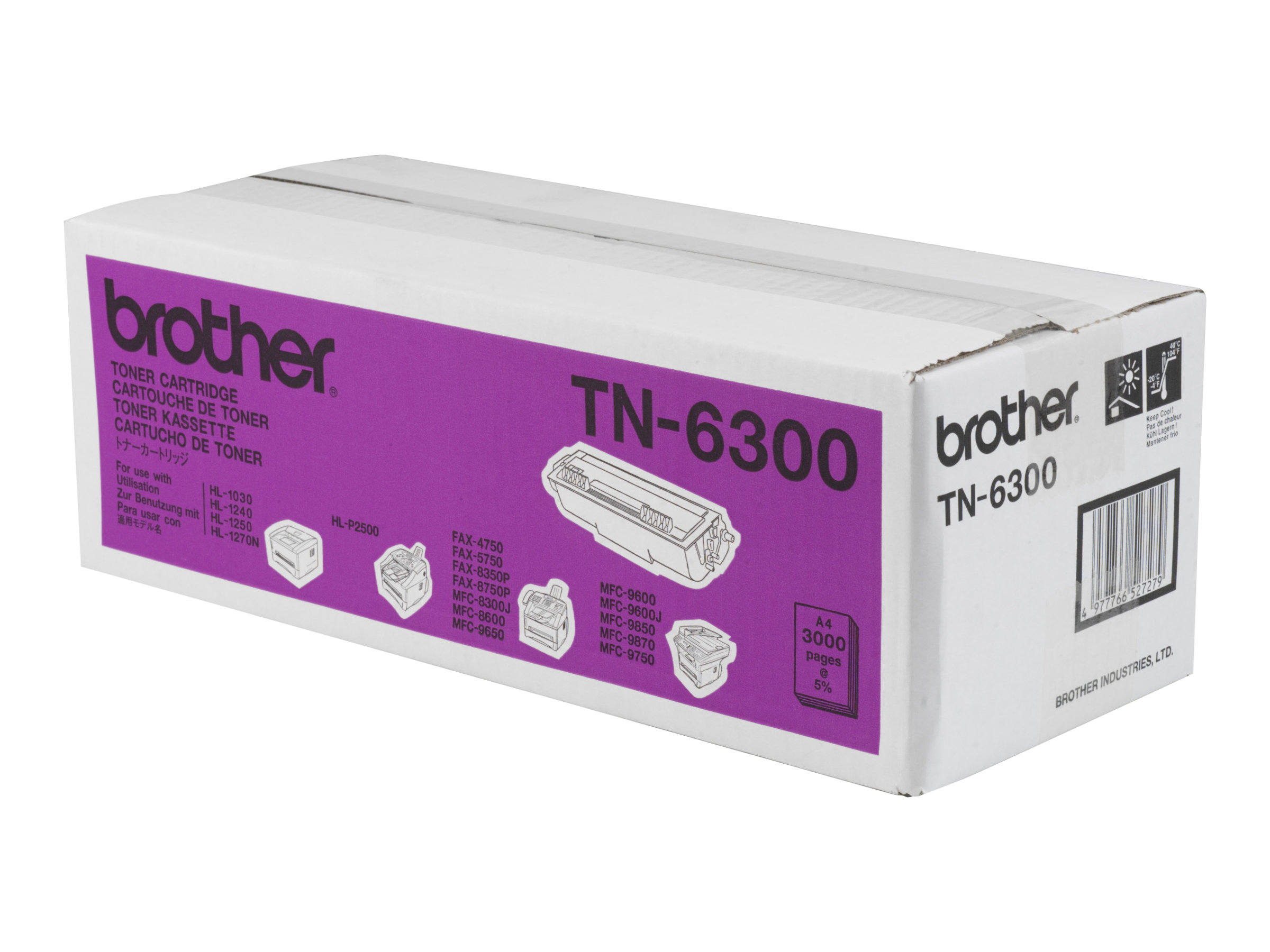 Brother TN6300 - Hohe Ergiebigkeit - Schwarz - Original - Tonerpatrone - für Brother DCP-1200 - HL-1230 - 1240 - 1250 - 1270 - 1430 - 1440 - 1450 - 1470 - P2500 - MFC-8600 - 9600