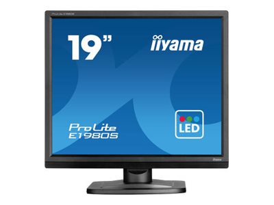 Iiyama ProLite E1980S-B1 - LED-Monitor - 48.3 cm - 1280 x 1024 @ 75 Hz - TN - 250 cd/m² - 1000:1 - 3 ms - HDMI - DisplayPort - Lautsprecher - mattschwarz Iiyama ProLite E1980S-B1 - LED-Monitor - 48.3 cm - 1280 x 1024 @ 75 Hz - TN - 250 cd/m² - 1000:1 - 3 ms - HDMI - DisplayPort - Lautsprecher - mattschwarz